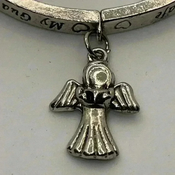 Guardian Angel silver toned bracelet - Picture 1 of 5